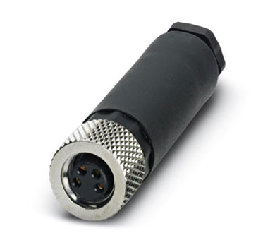 Conector Universal 4 polos (hembra conexión recta M8)